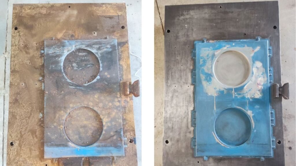 chorro de arena vs limpieza láser LMS